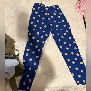 Blue and brown ball pants very cool and comfortable and go up for any occasion